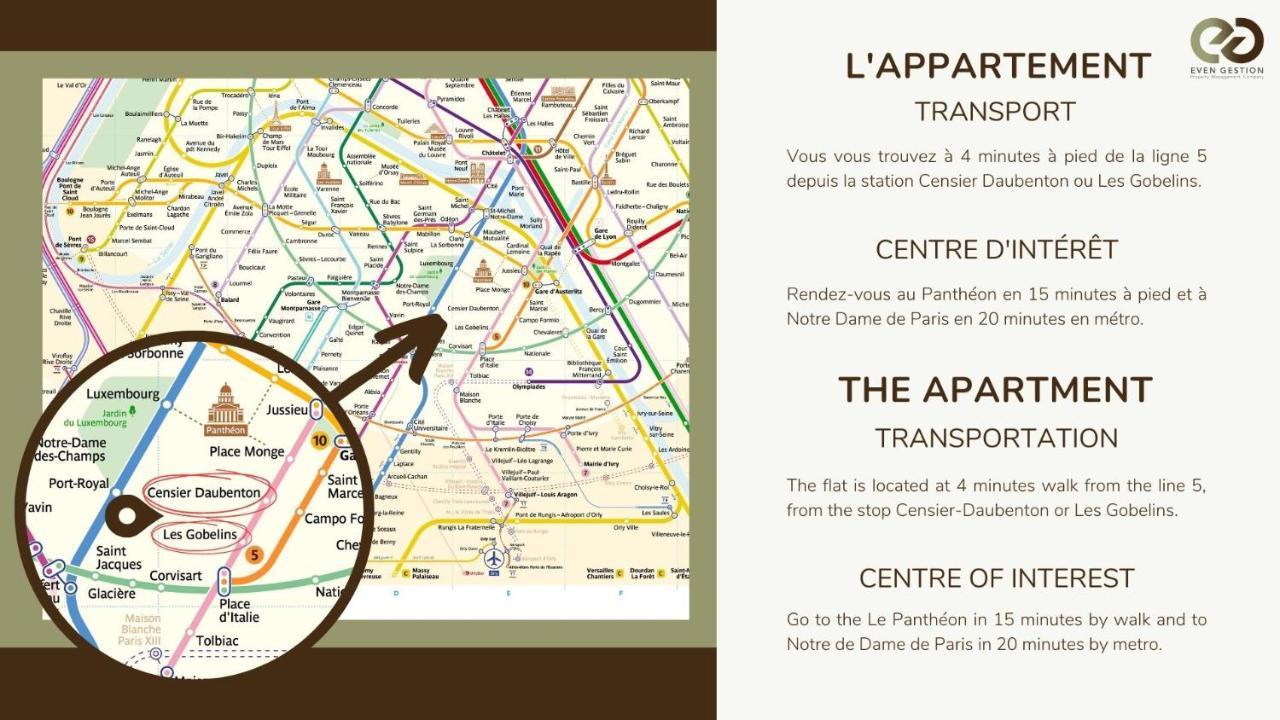 Appart 4Pers#Mouffetard#Port-Royal#La Sorbonne Paris Exteriör bild